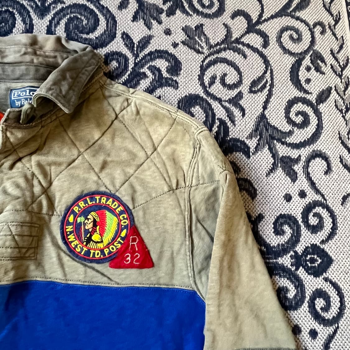 M 폴로 인디언 패치 럭비티/W2191 상품이미지2