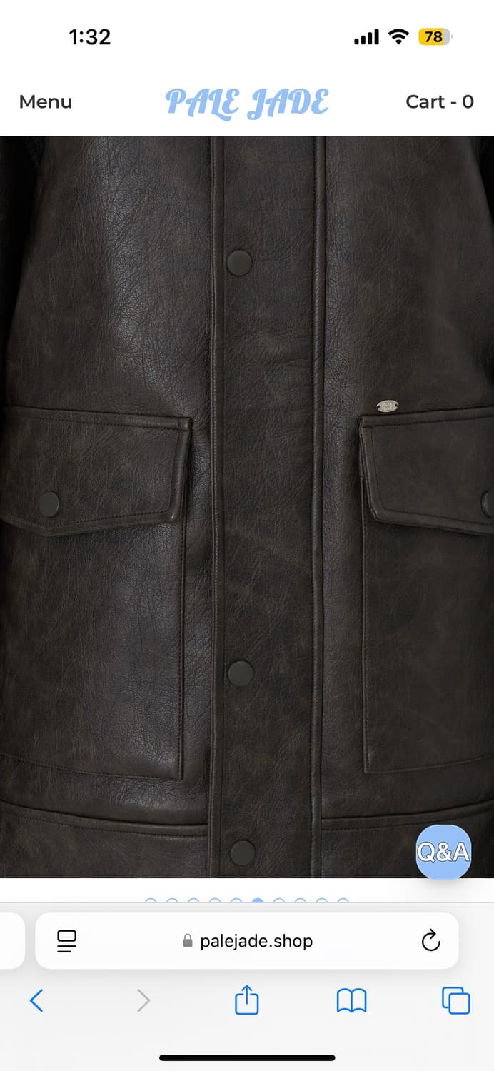 페일제이드 오버핏레더자켓 상품이미지7