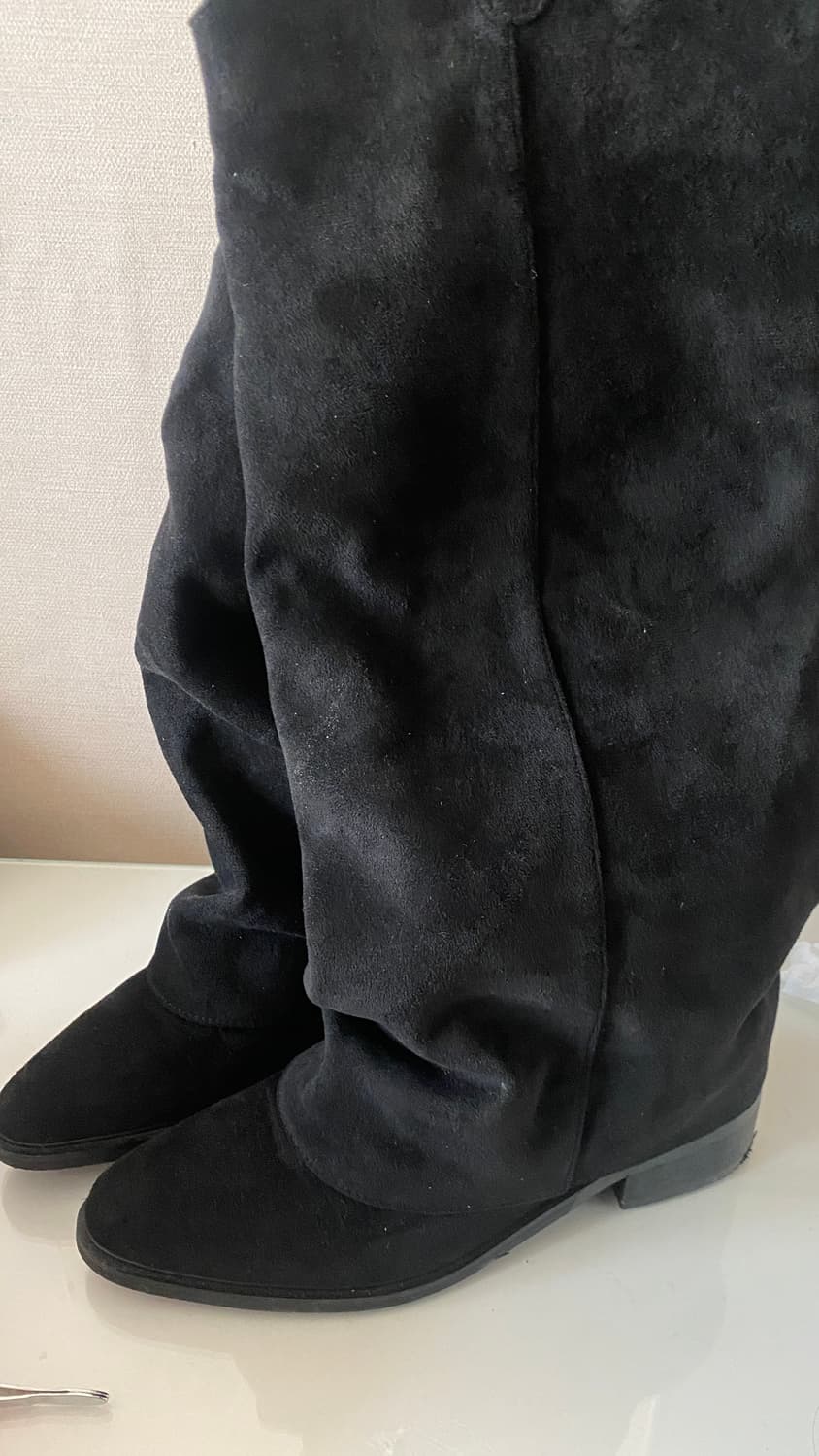 스웨이드 롱부츠 상품이미지5