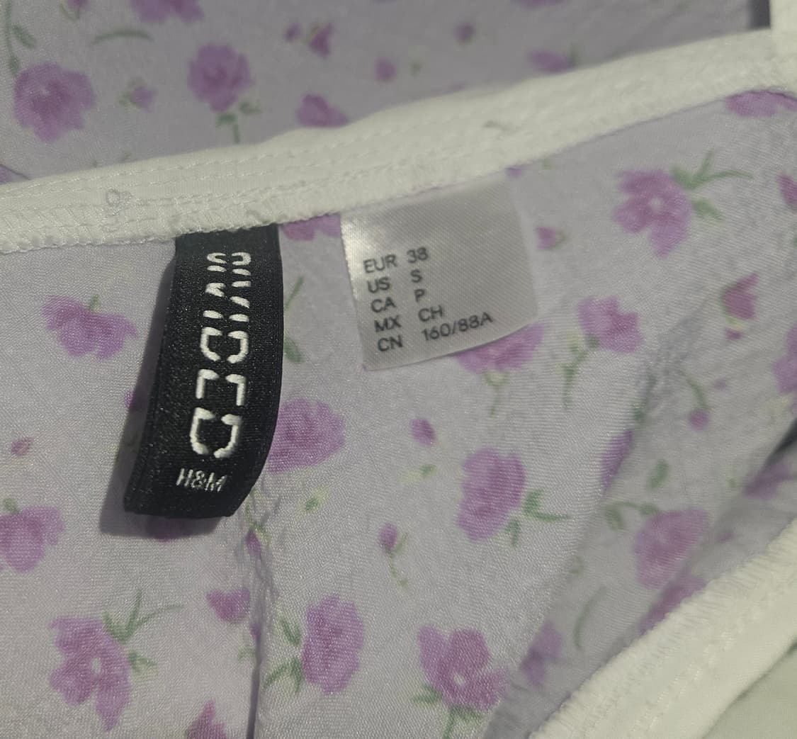 H&M 라일락🪻바이올렛 가든 미니 드레스 상품이미지6