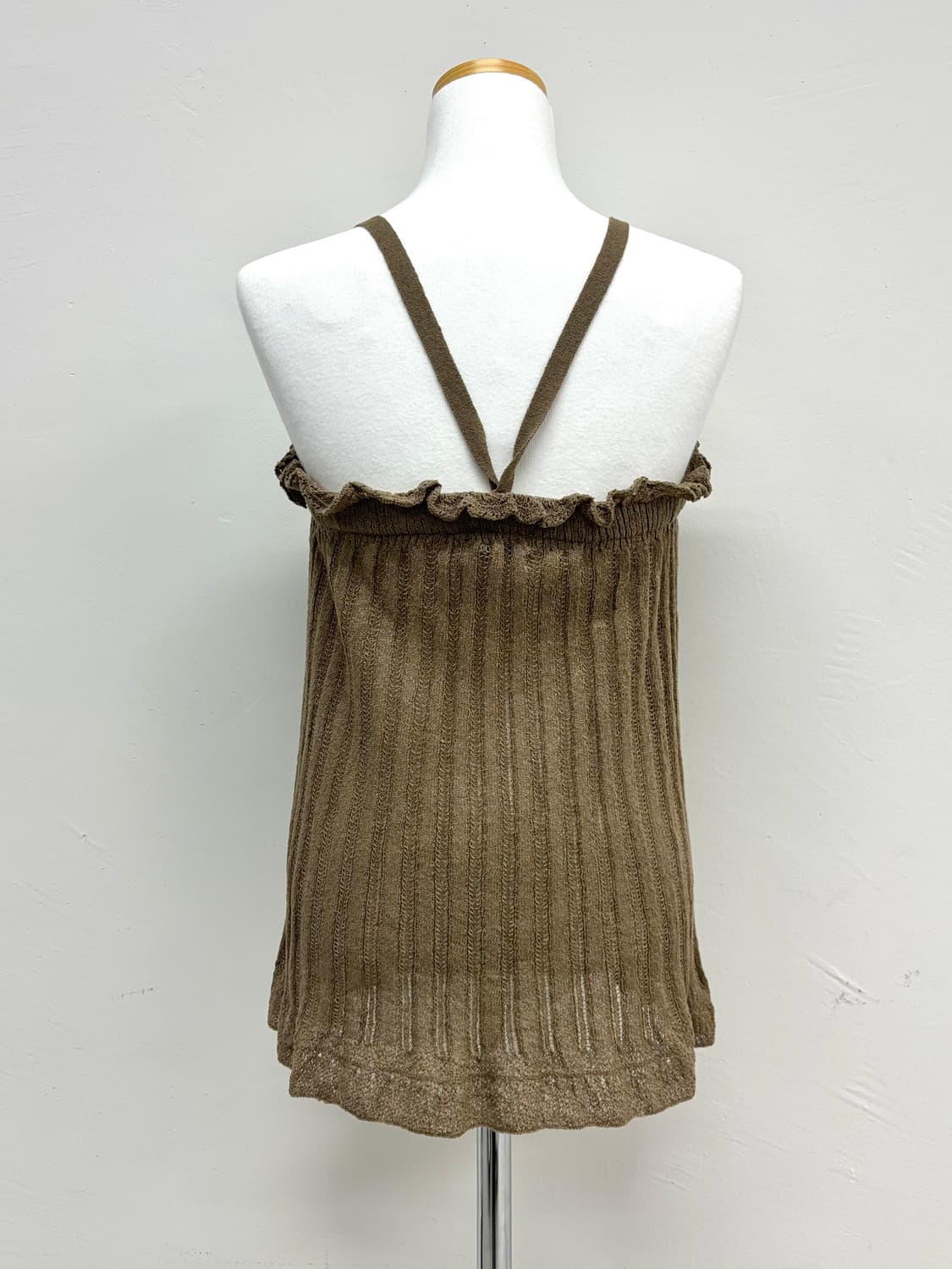 빈티지 카키 슬리브리스 스커트 상품이미지7