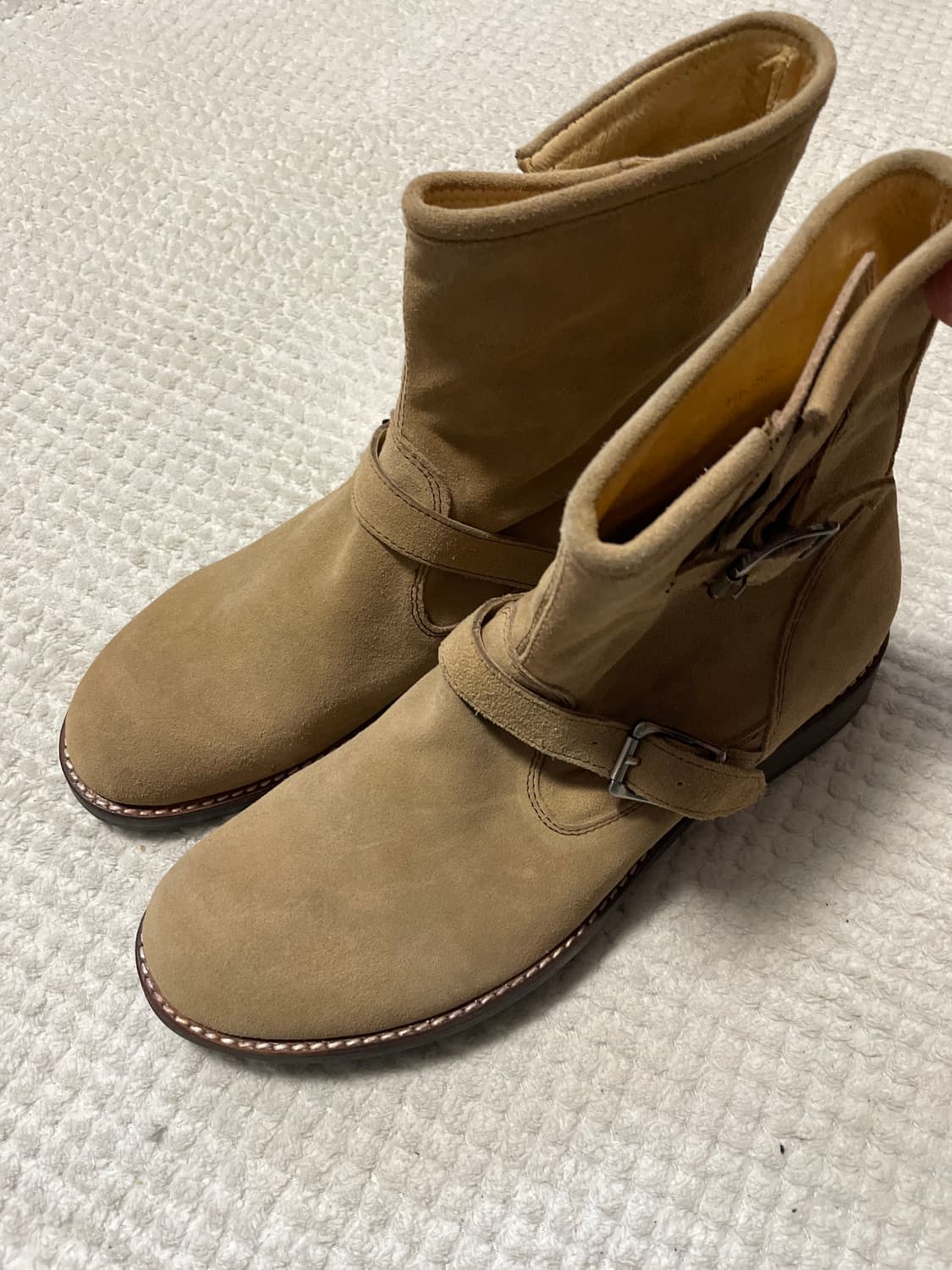 HOWLING 하울링 웨스턴 무드 스웨이드 마스터 엔지니어드 부츠 베이지 상품이미지2