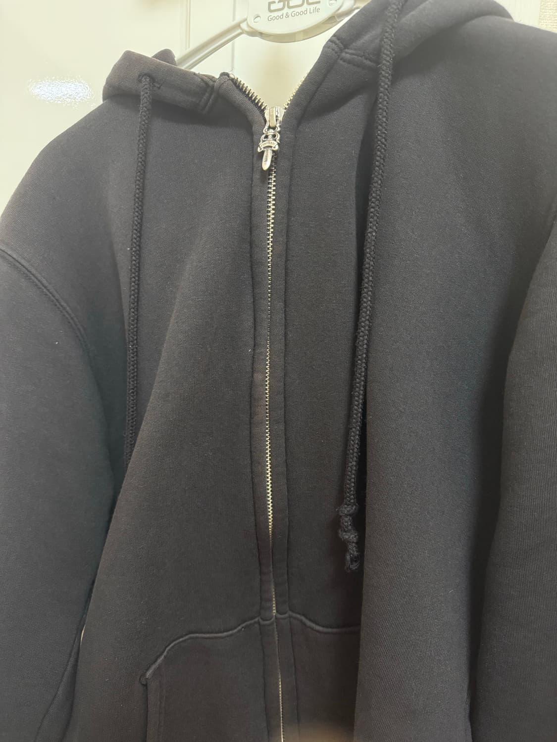 크롬하츠 레드 스크롤 플로럴 후드집업M 상품이미지5