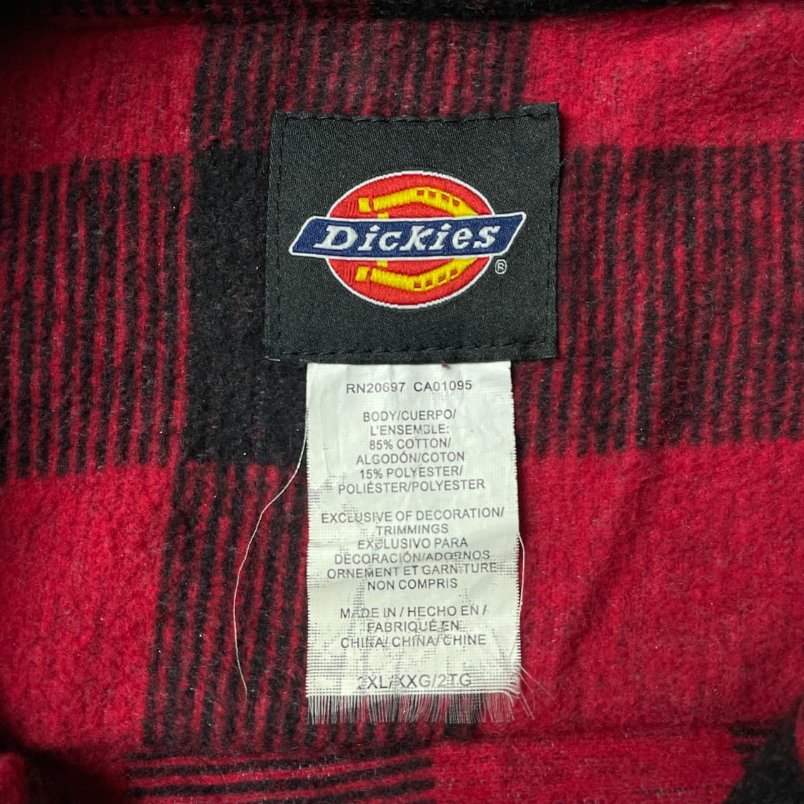 DICKIES 디키즈 빈티지 버팔로체크 플란넬 워크 셔츠 A00825 상품이미지10