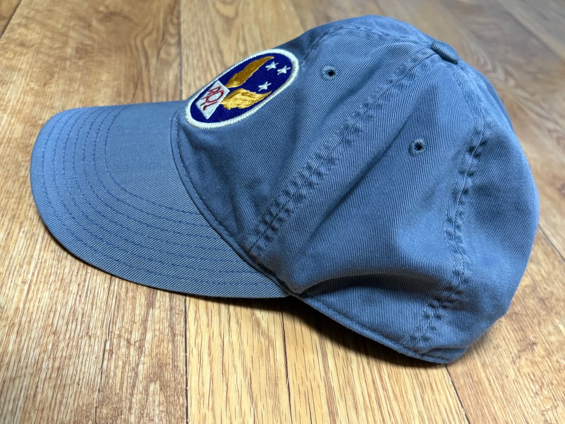 Rrl 가먼트 다이 트윌 볼 캡 블루 상품이미지3