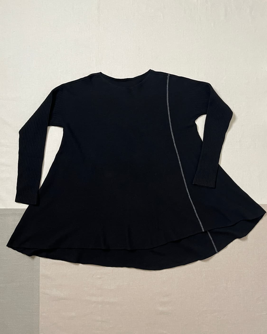 요지야마모토 플레어 롱 니트 yohji yamamoto y’s 비대칭 상품이미지4