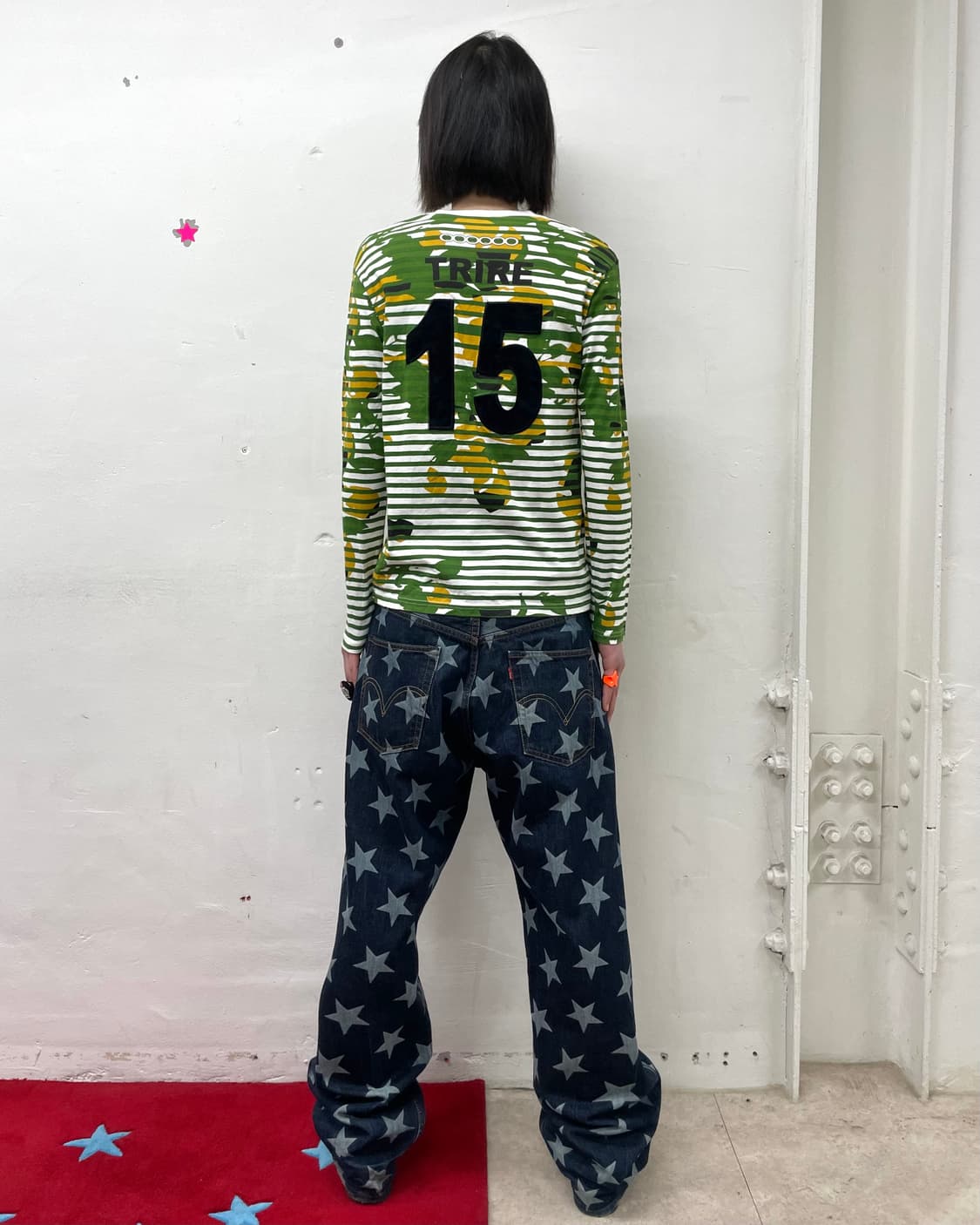 trire green tie die 15 striped sleeve 상품이미지3
