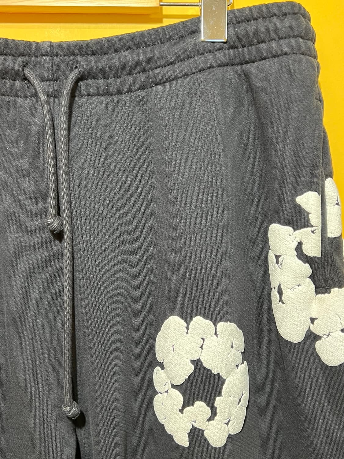 [XL] 데님 티어스 더 코튼 리쓰 스웨트팬츠 블랙 상품이미지2