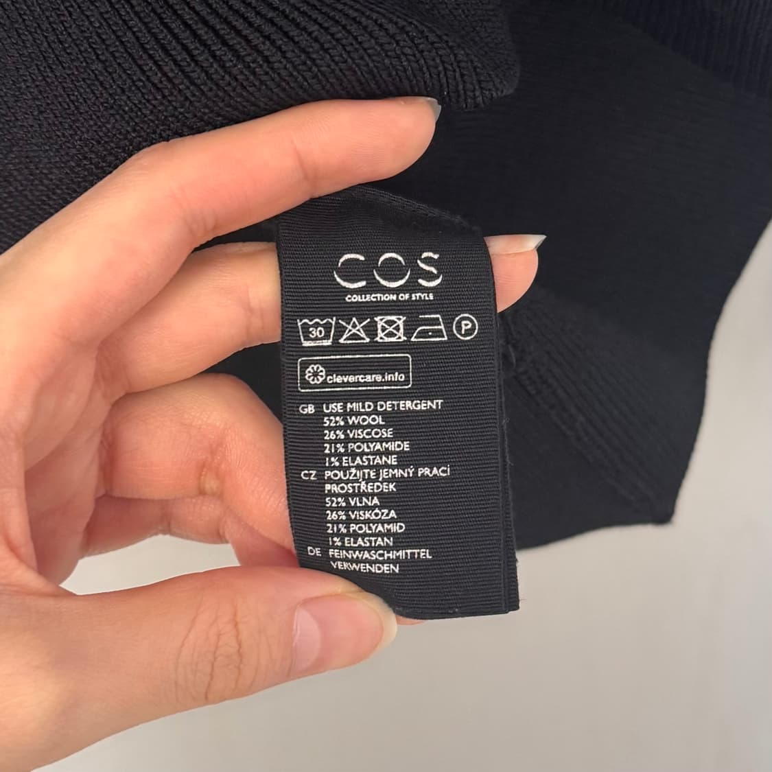 (xs) cos 울 니트 반팔 상품이미지4