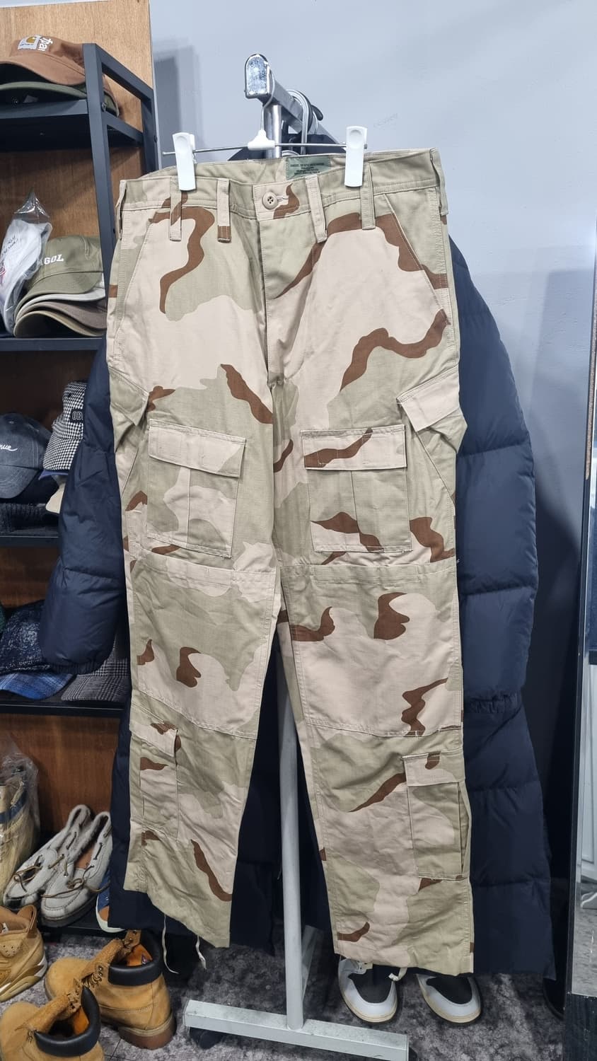 미군 USA 카모 밀리터리 셋업 상의100~105, 바지 허리33 상태굿 상품이미지2