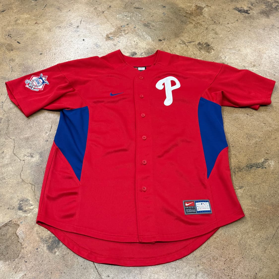 [정품/S] 나이키 필라델피아 Phillies 야구 유니폼 레드 b16 상품이미지2