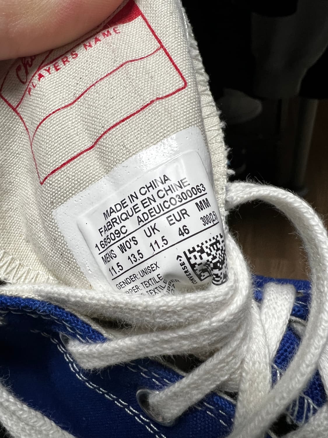 컨버스 하이 척테일러 블루 300사이즈 상품이미지6