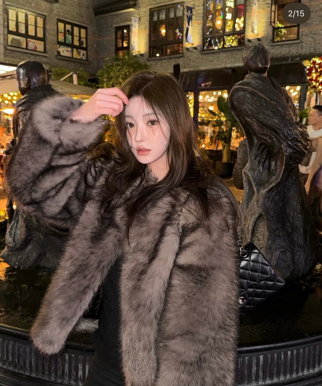 레터앤 퍼자켓 브라운 Faux Fur Jacket (Brown) 즉입 상품이미지3