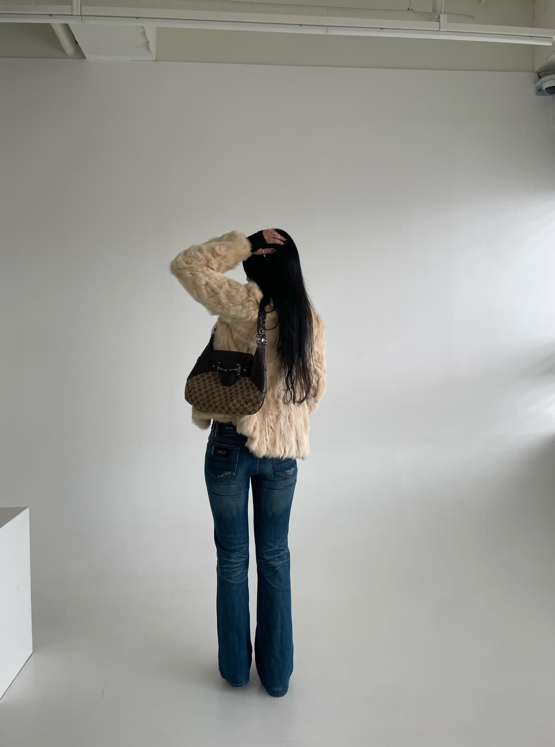 Beige Rabbit Fur Coat  상품이미지6