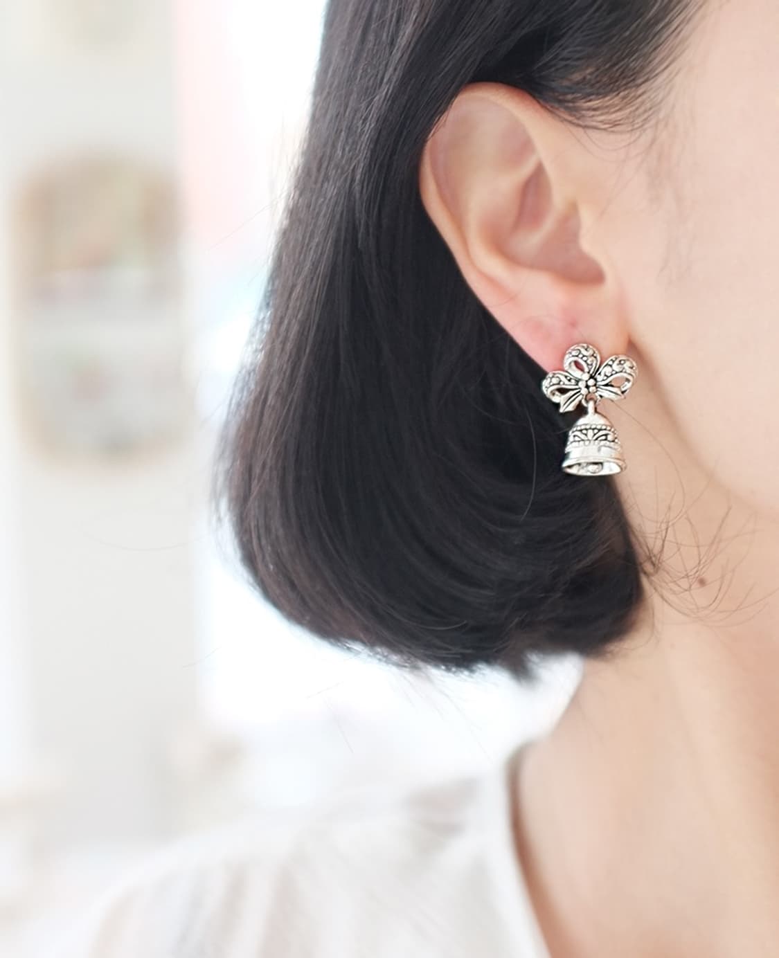 크리스마스 종 디자인 빈티지귀걸이 빈티지악세사리 상품이미지1