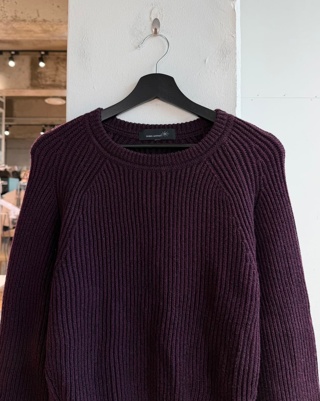 이자벨마랑 버건디 케이블 니트  상품이미지3