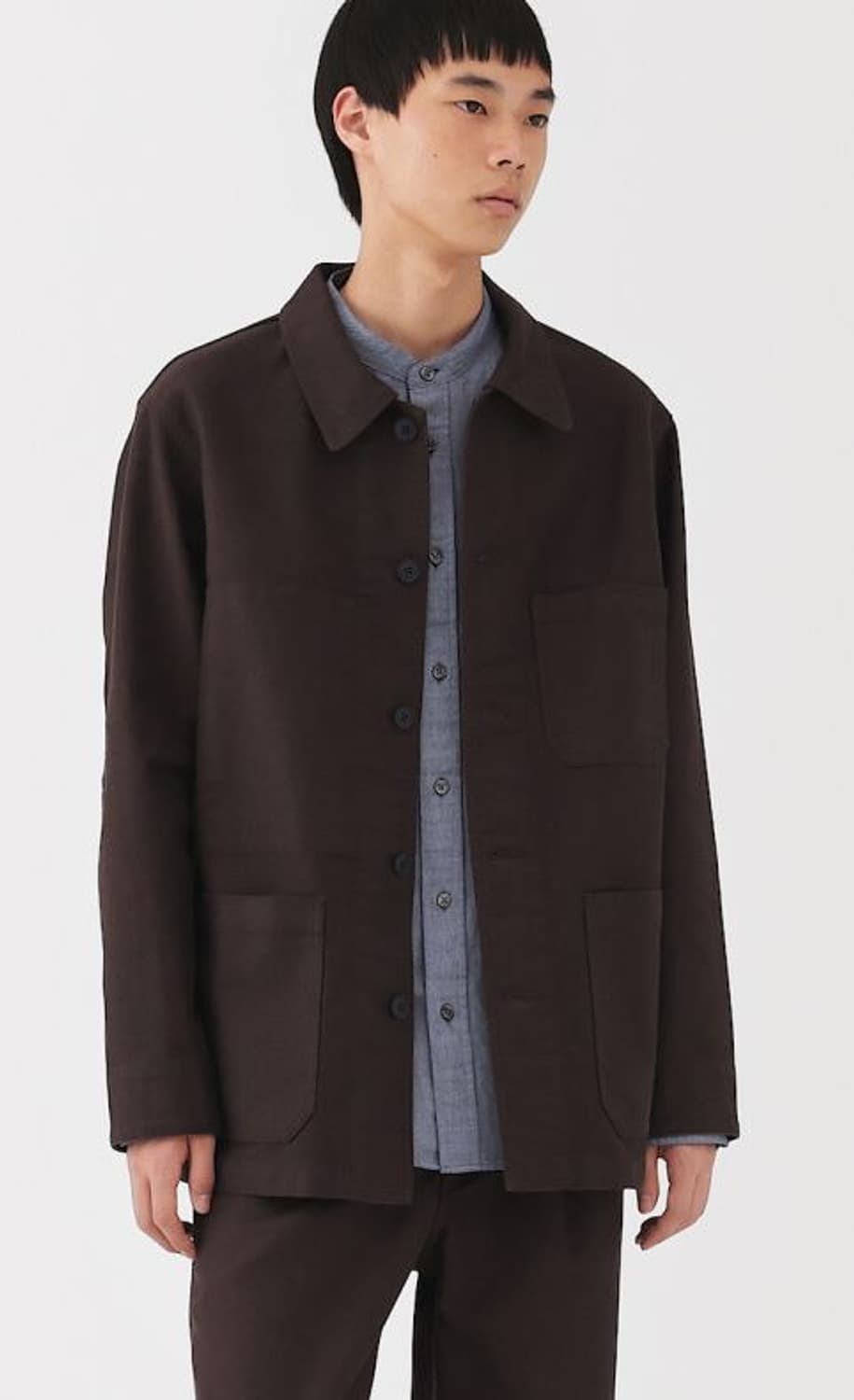 무인양품 muji 케이폭 혼방 몰스킨 워크자켓 xl 상품이미지6