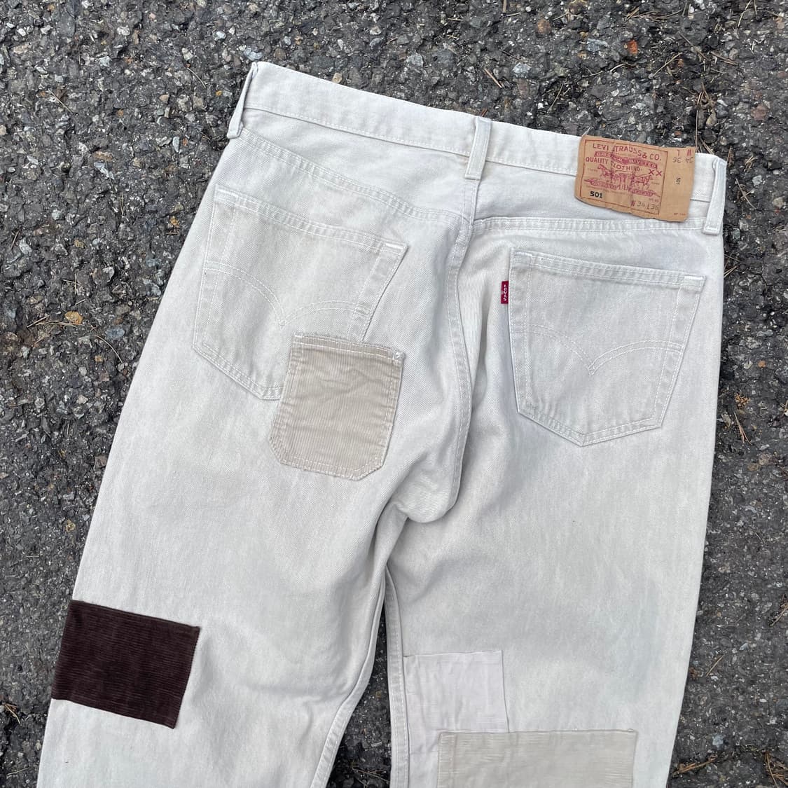 리바이스 501 패치워크 커스텀 팬츠 34/36 상품이미지7
