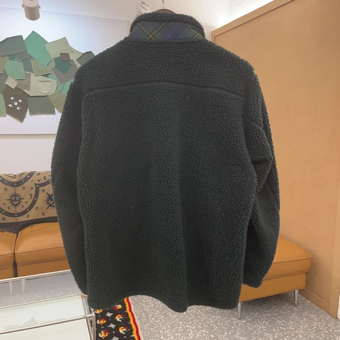 유니클로 JW앤더슨 빈티지 체크포켓 후리스 M C07294 상품이미지4