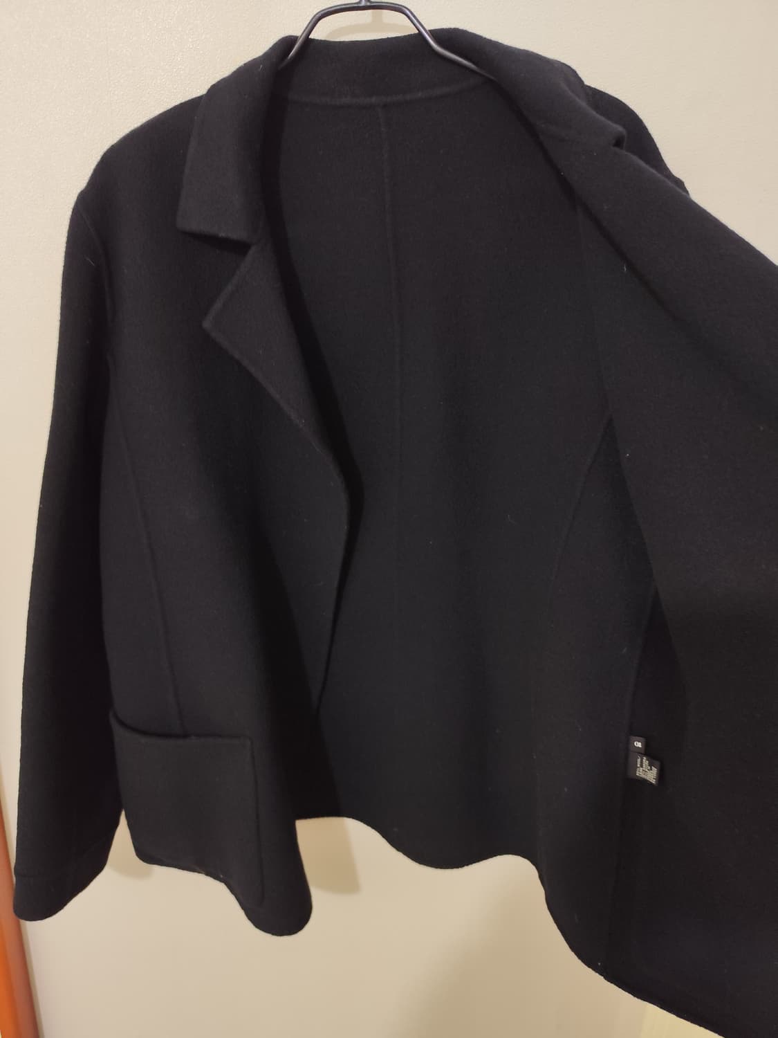 앙고라 더블코트 (L, 블랙) 상품이미지3