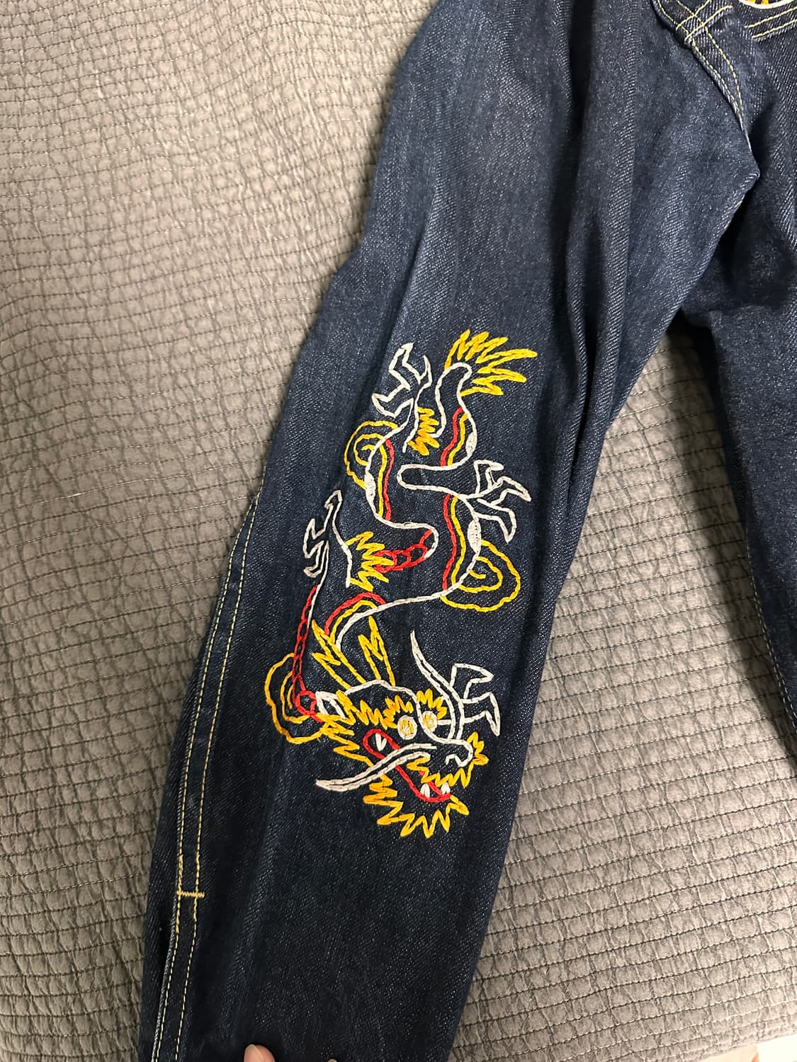 소프트머신 데님 셀비지 트러커 XL 상품이미지6