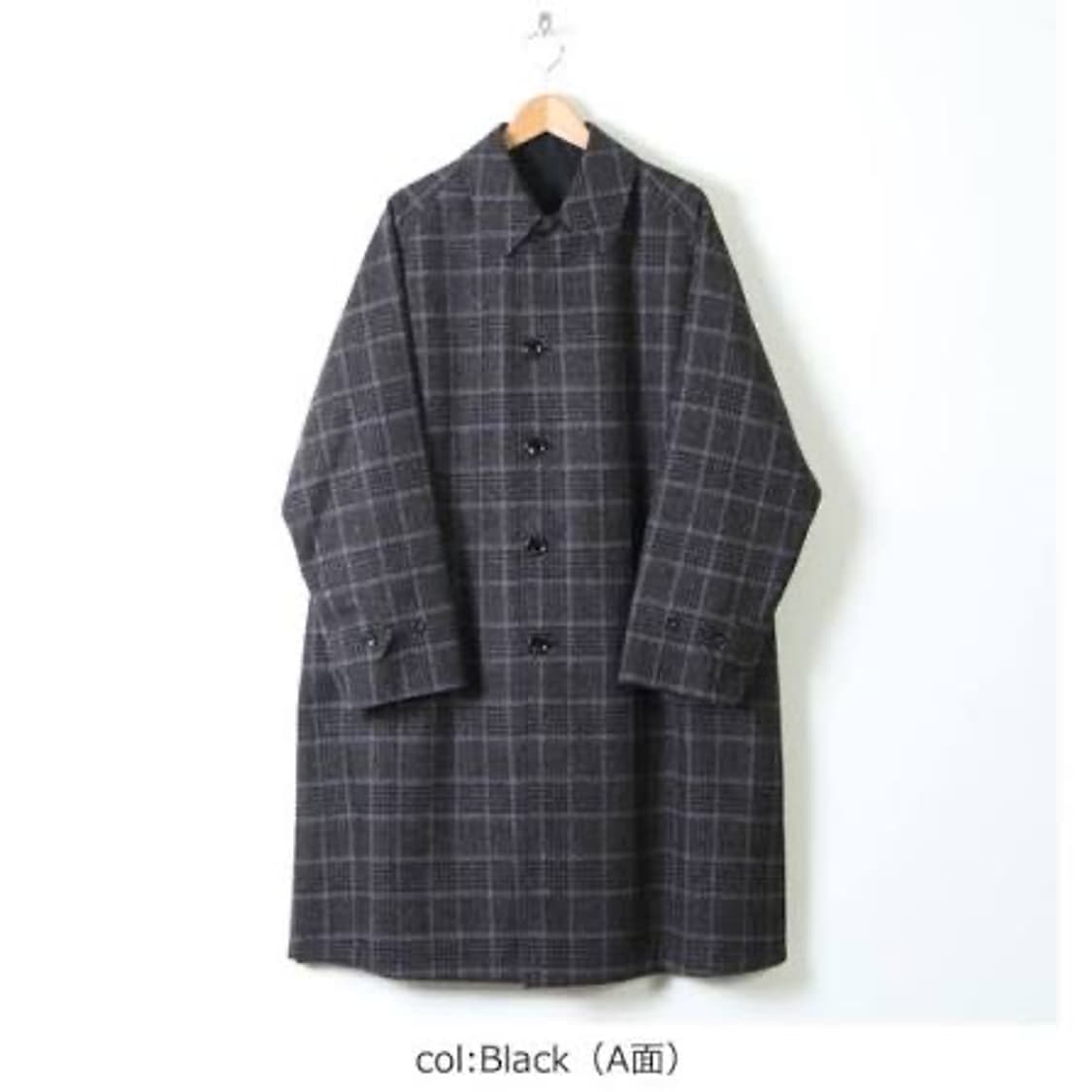 아나토미카 싱글래글런 2 리버서블 코트 48사이즈 블랙 상품이미지3