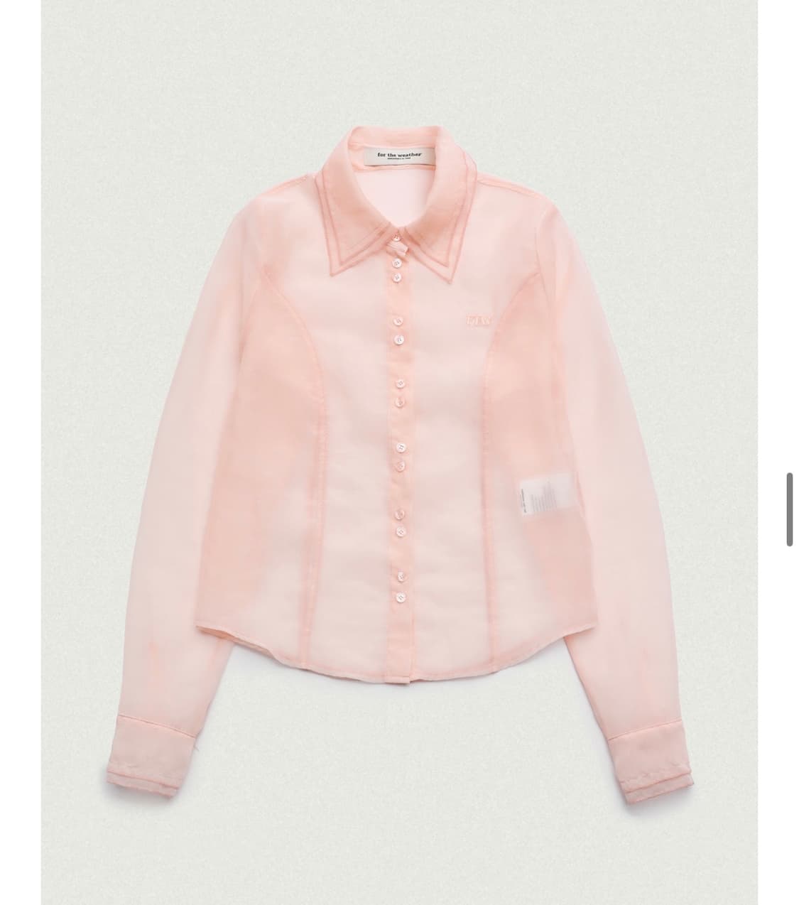 포더웨더 쉬어레이어드셔츠 (피치색) 상품이미지1