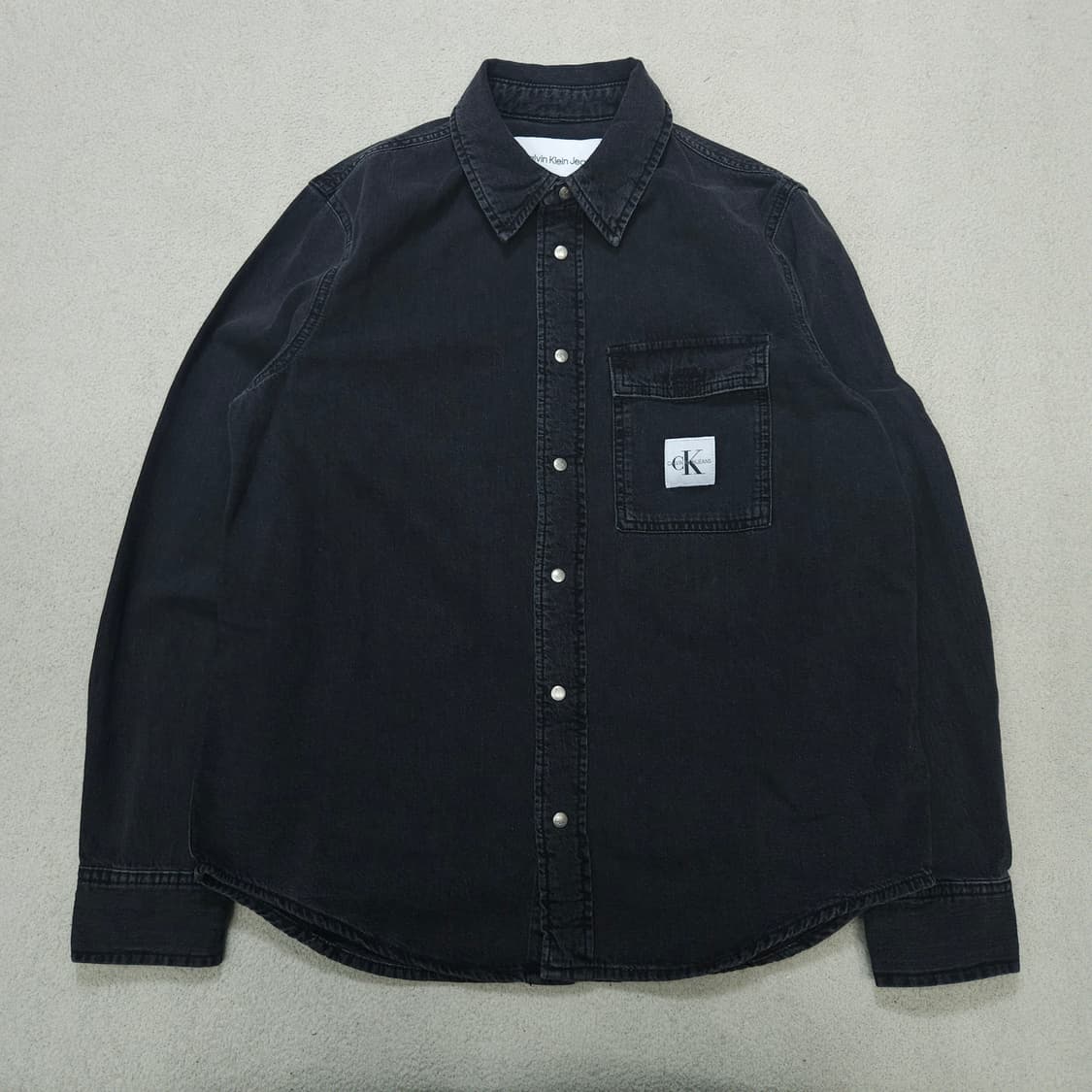 켈빈클라인 흑청 데님 셔츠 M 상품이미지1