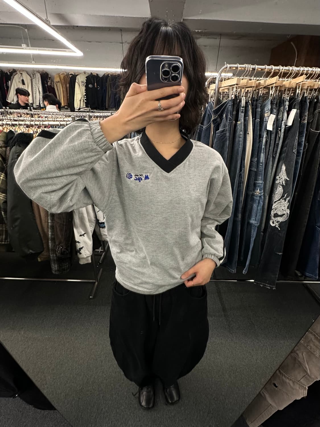 L)스타터 빈티지 올드스쿨 MAGIC 리버시블 브이넥 웜업 상품이미지2