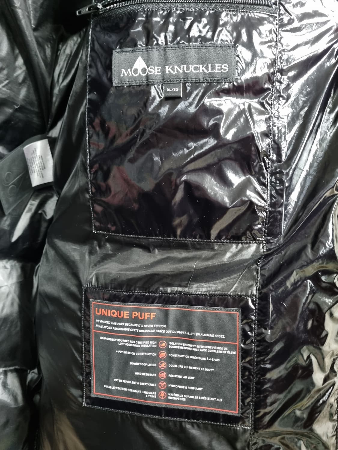 무스너클 남성 두갈드 2.0 샤이니 블랙 패딩자켓 상품이미지7