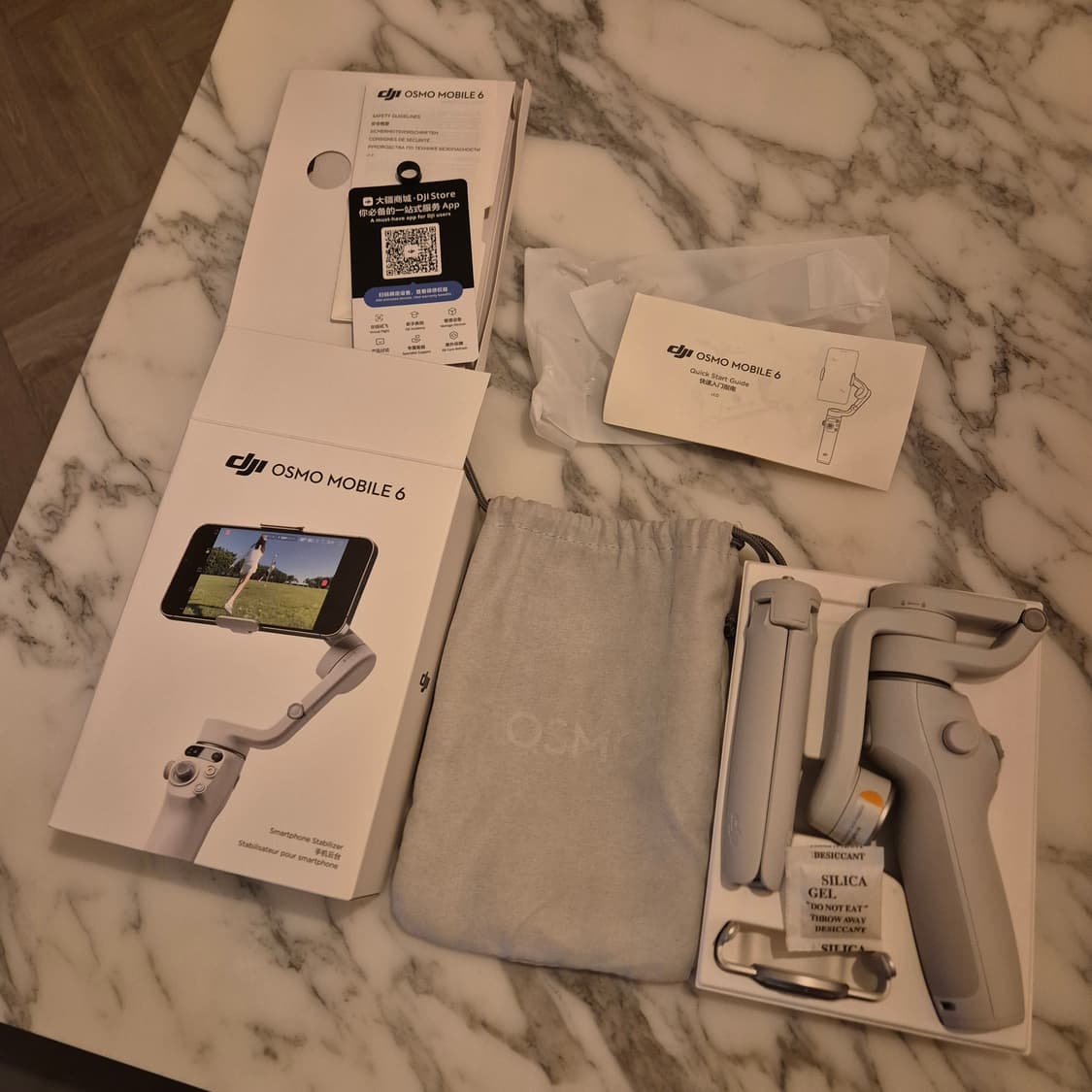 DJI 오즈모 모바일6 짐벌 셀카봉 유튜브 촬영 필수템 플래티넘 그레이  상품이미지2