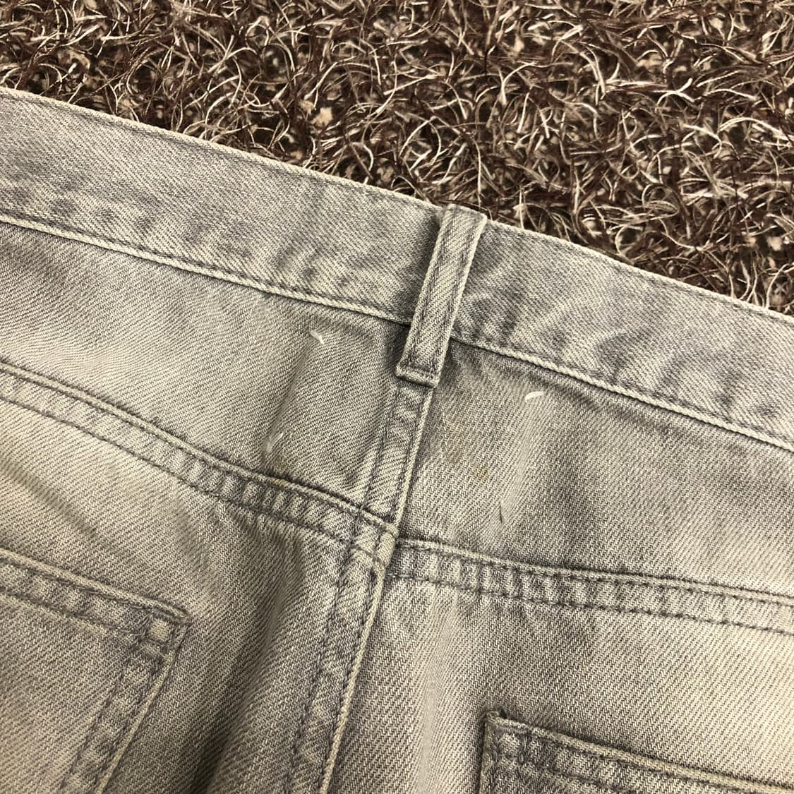 메종마르지엘라 그레이 디스 컷팅진 데님 팬츠 상품이미지7