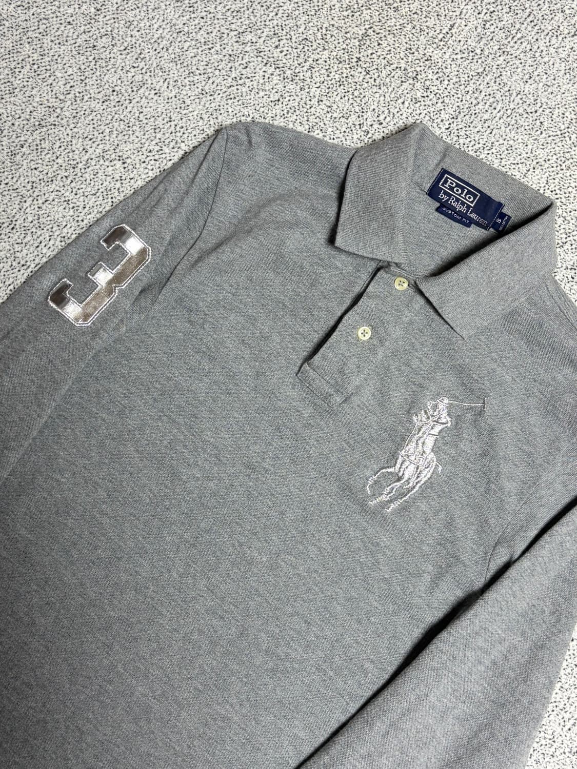 폴로랄프로렌  은색 빅포니 카라티 상품이미지5