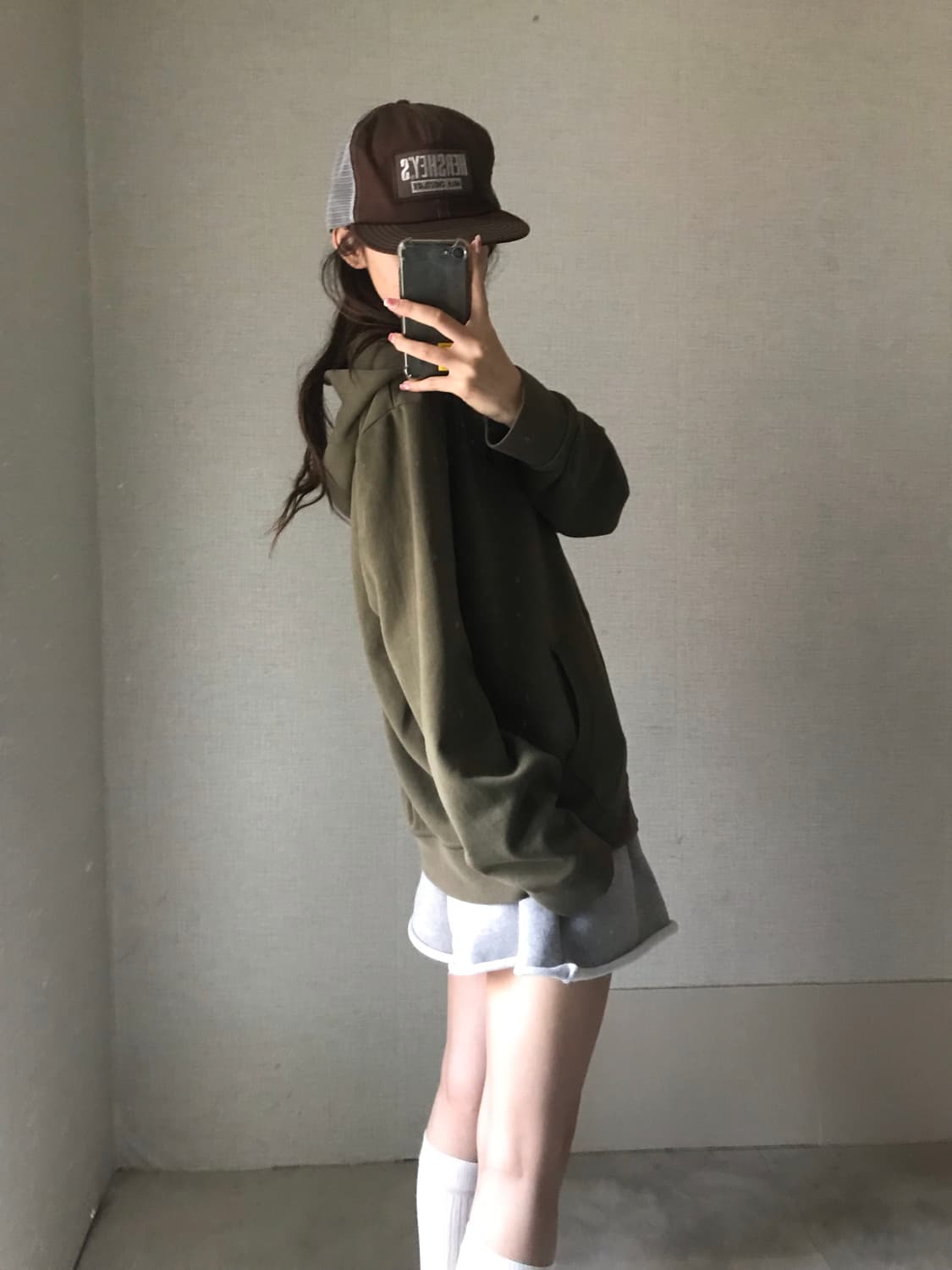 폴로 카키 후드집업 상품이미지4