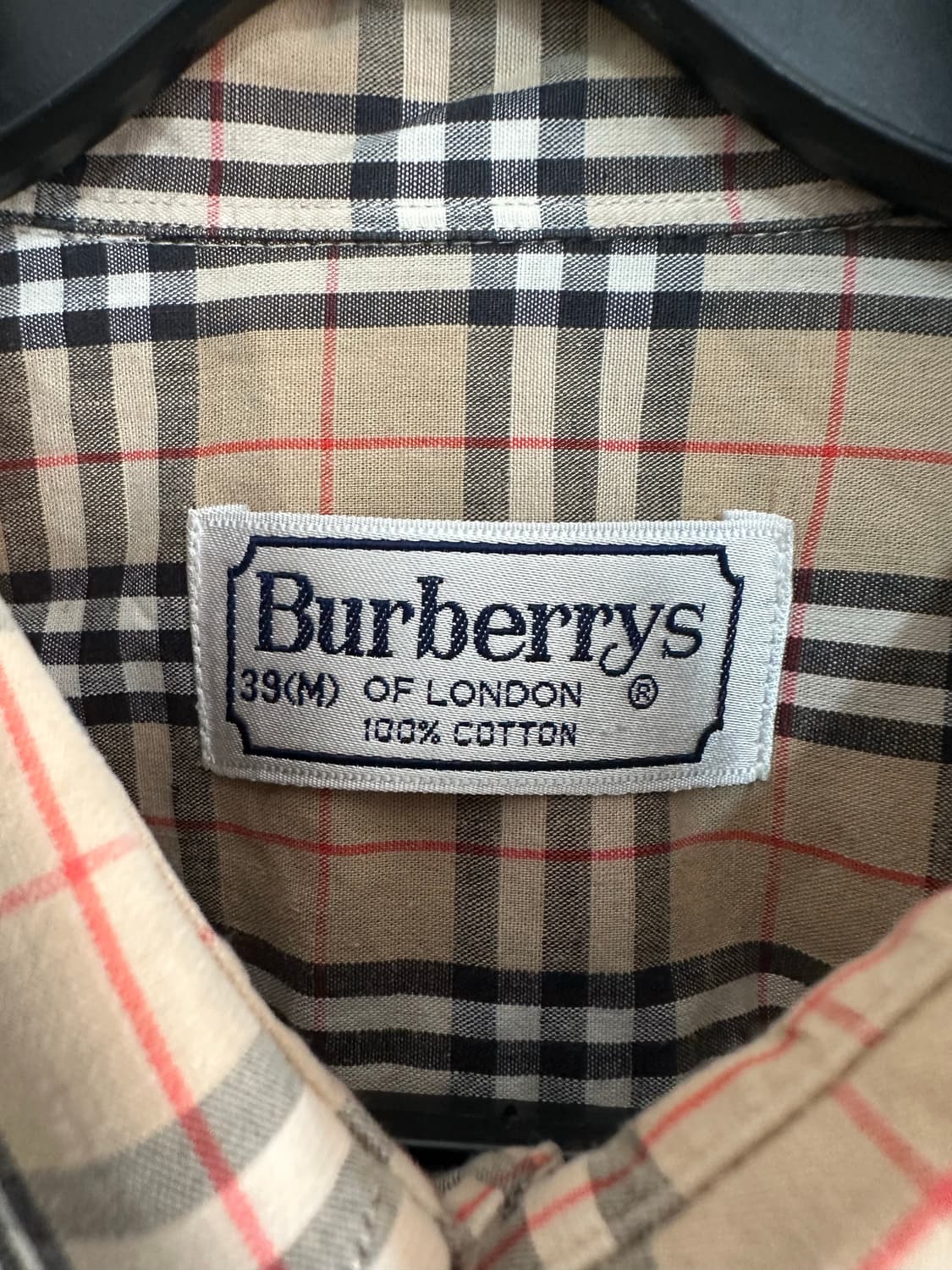 버버리 노바체크 베이지 반팔셔츠 상품이미지5