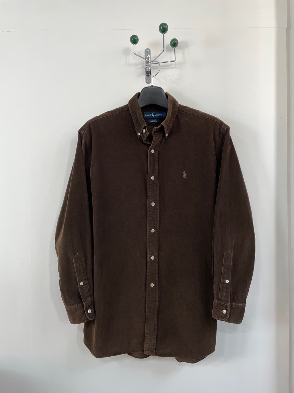 폴로 랄플로렌 브라운 코듀로이 셔츠 상품이미지1