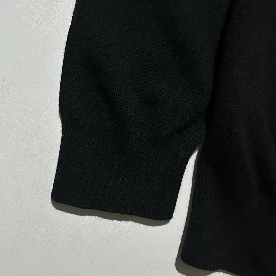 까날리 메리노울 카라 니트 블랙 상품이미지5