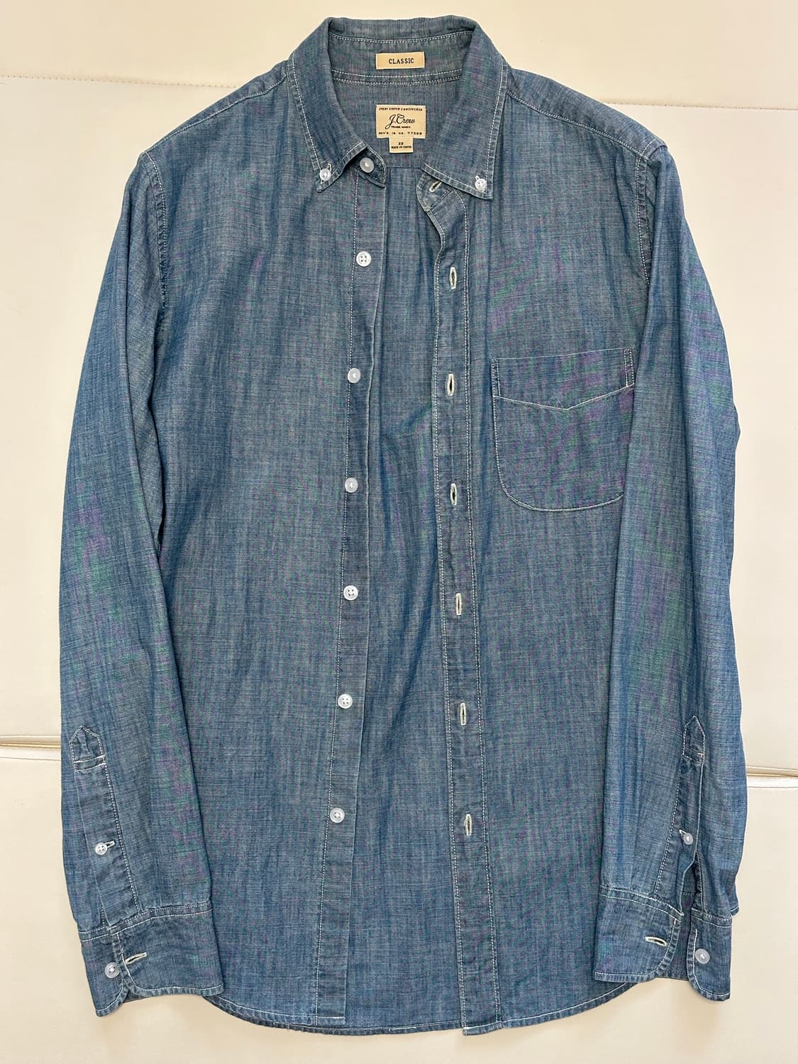 Indigo Japanese chambray shirt 상품이미지1