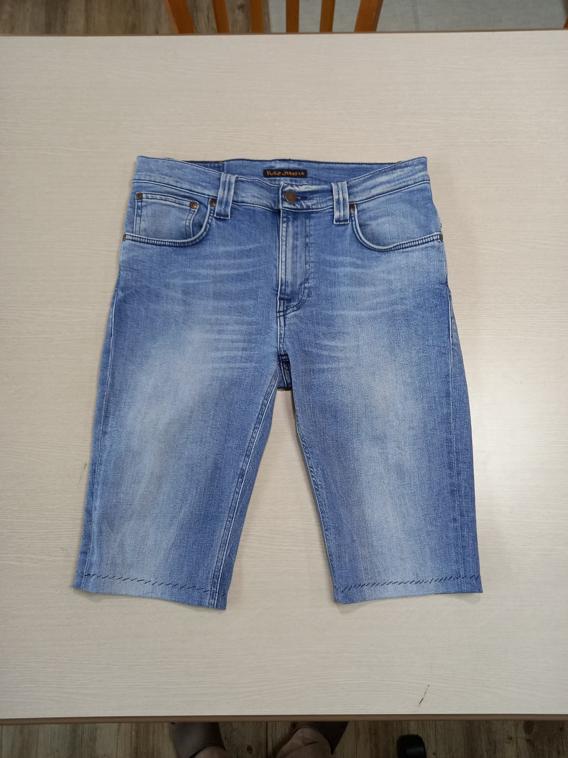 30 NudieJeans Italy 커팅 스판 데님반바지 30-239 상품이미지1