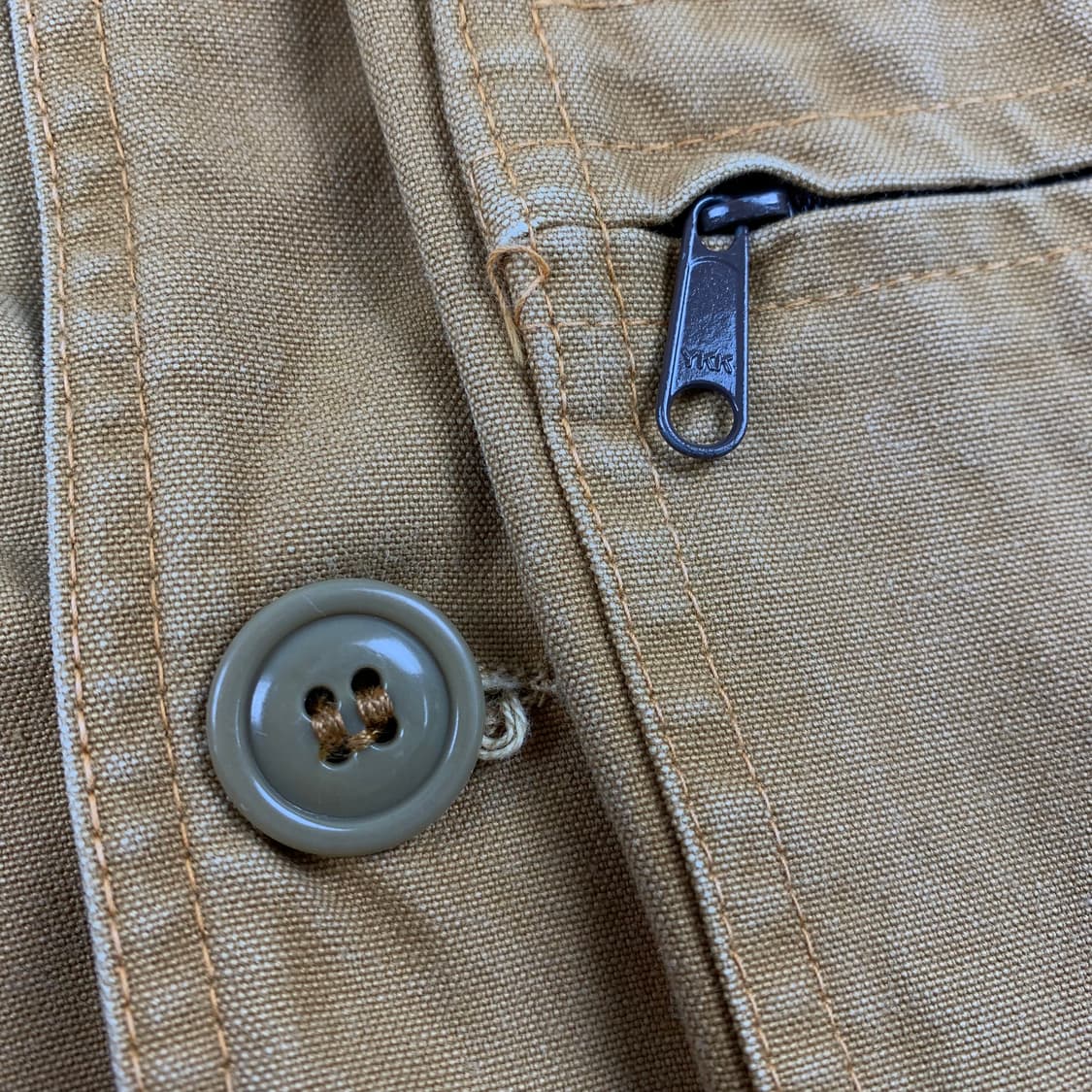 70s 엘엘빈 코듀로이 카라 캔버스 코튼 헌팅 자켓 상품이미지3