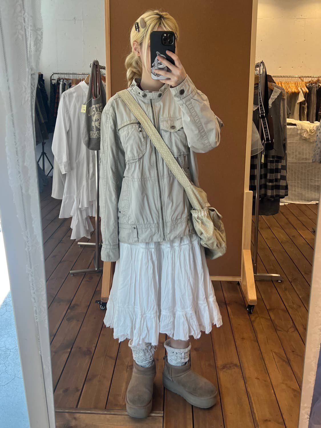 Edwin 베이지 카고 자켓 상품이미지3