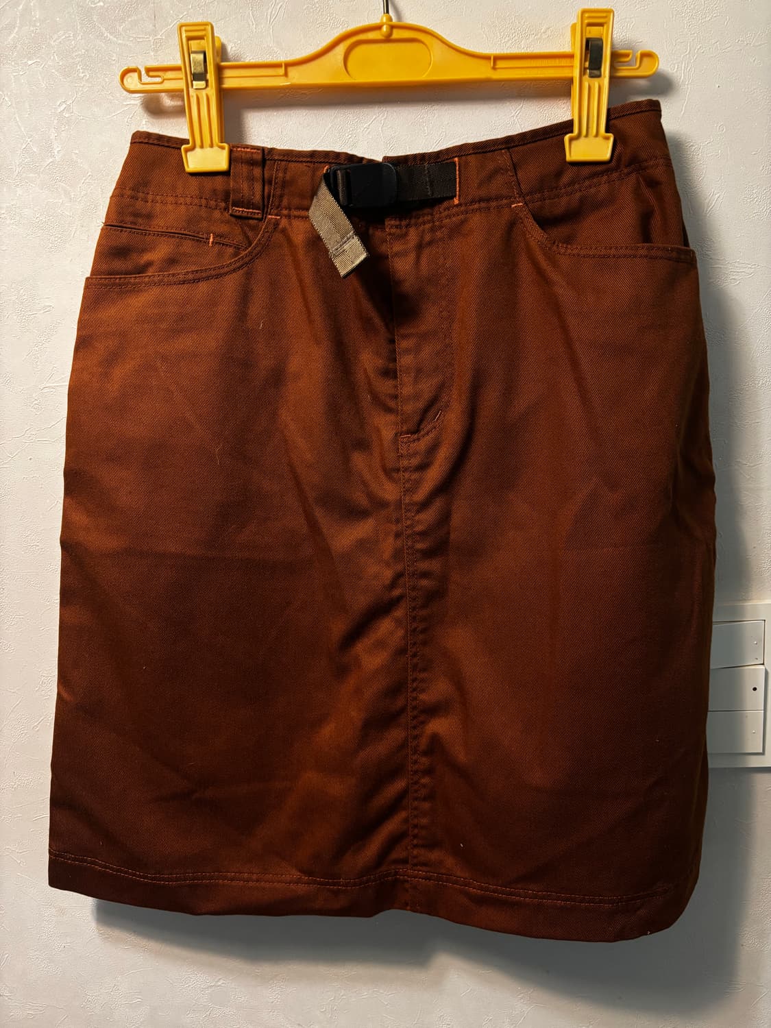 몽벨 재팬 브라운 코어스펀 스커트 상품이미지3