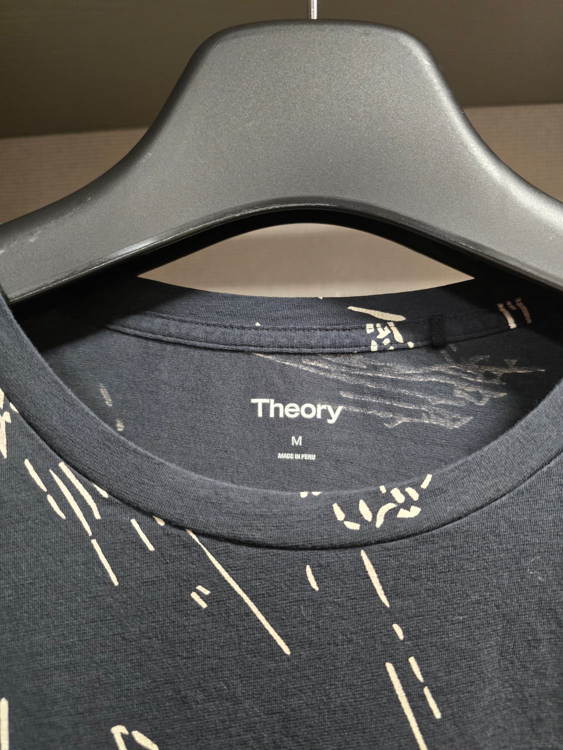 띠어리 프린트 반팔 티셔츠 (95-슬림100) 상품이미지2