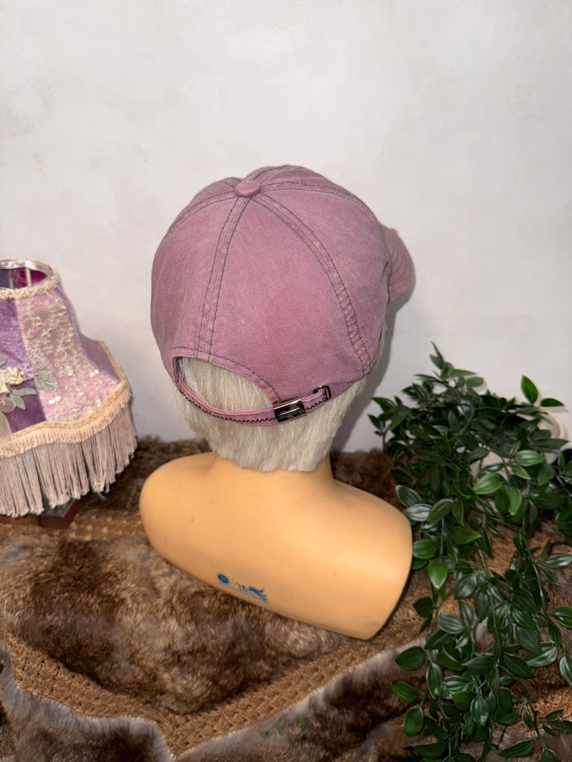 Metro City lavender stud logo ball cap 상품이미지3
