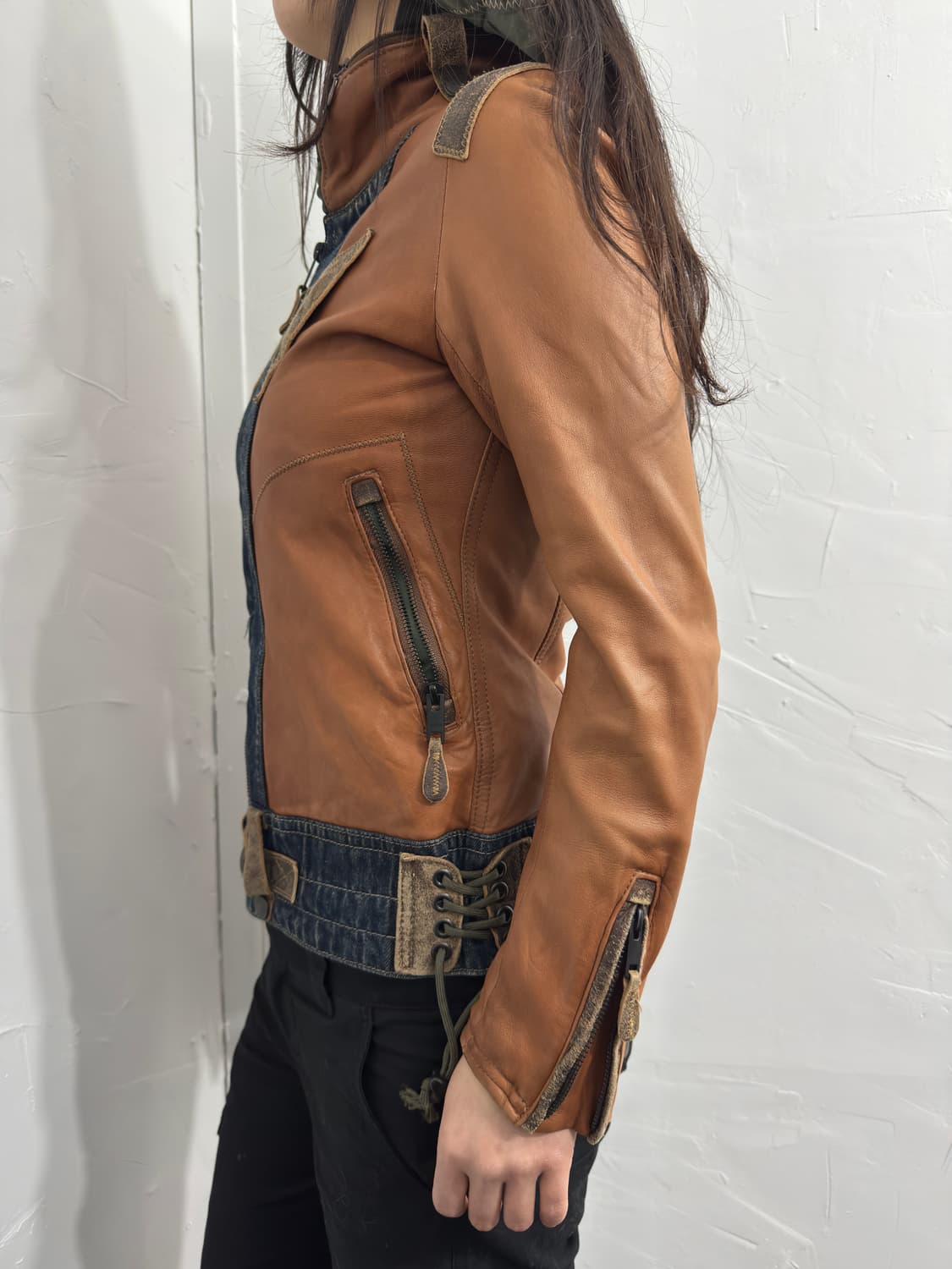 avirex design leather jacket 상품이미지4