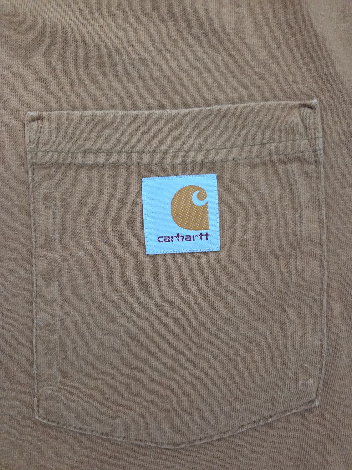 칼하트 오리지널핏 반팔티 브라운 상품이미지2