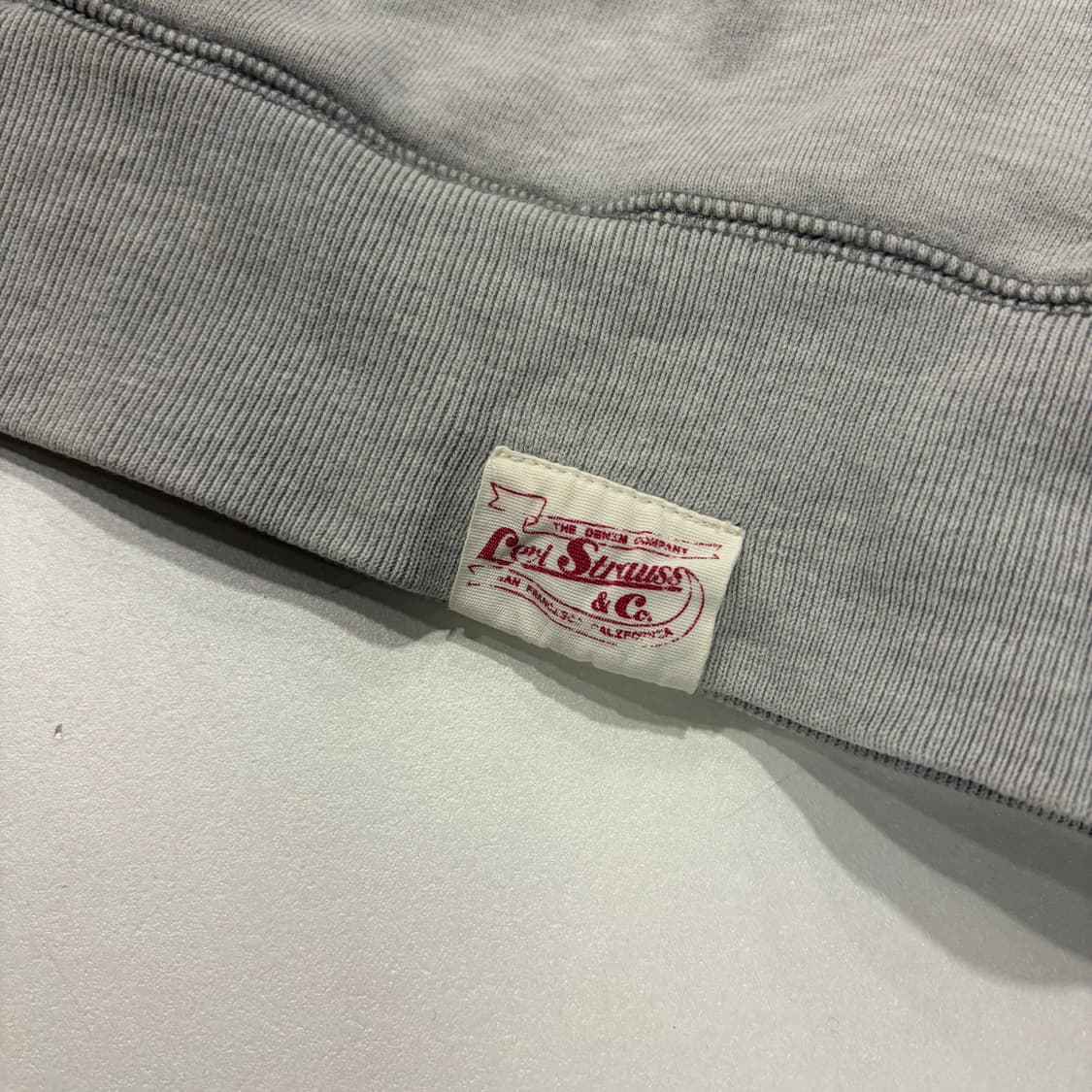 [XL] 리바이스 빅로고 그레이 스웻 후드집업 D273 상품이미지7