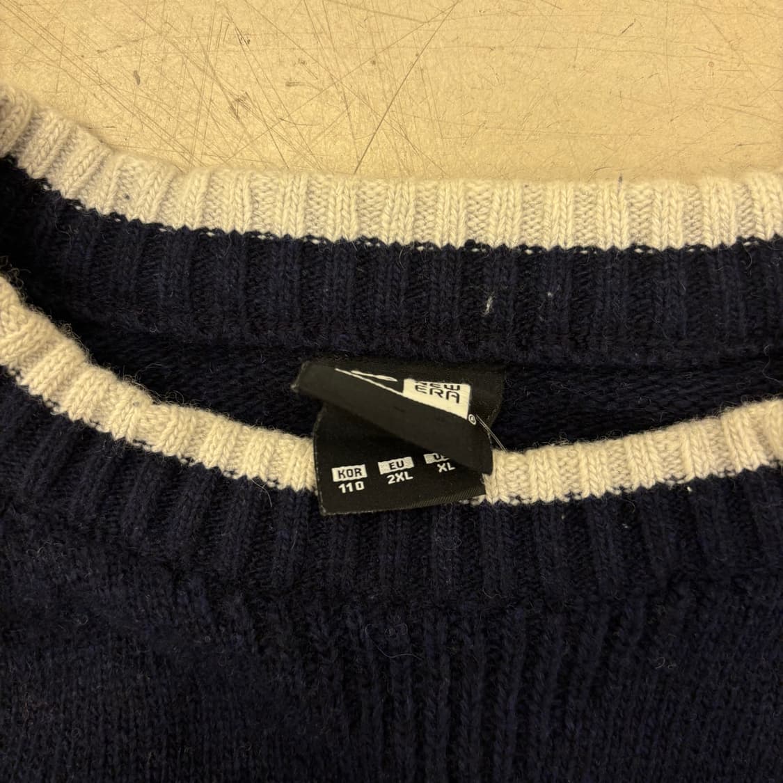 MLB 뉴욕양키스 빅로고 네이비 니트 상품이미지3