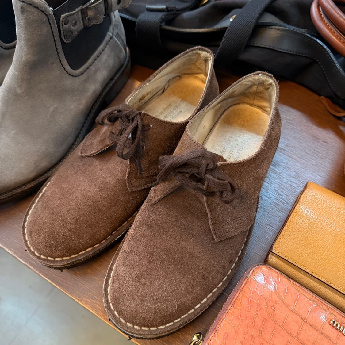 유나이티드 애로우즈 그린 라벨 릴렉싱 스페인 생산 스웨이드 부츠 40 상품이미지4