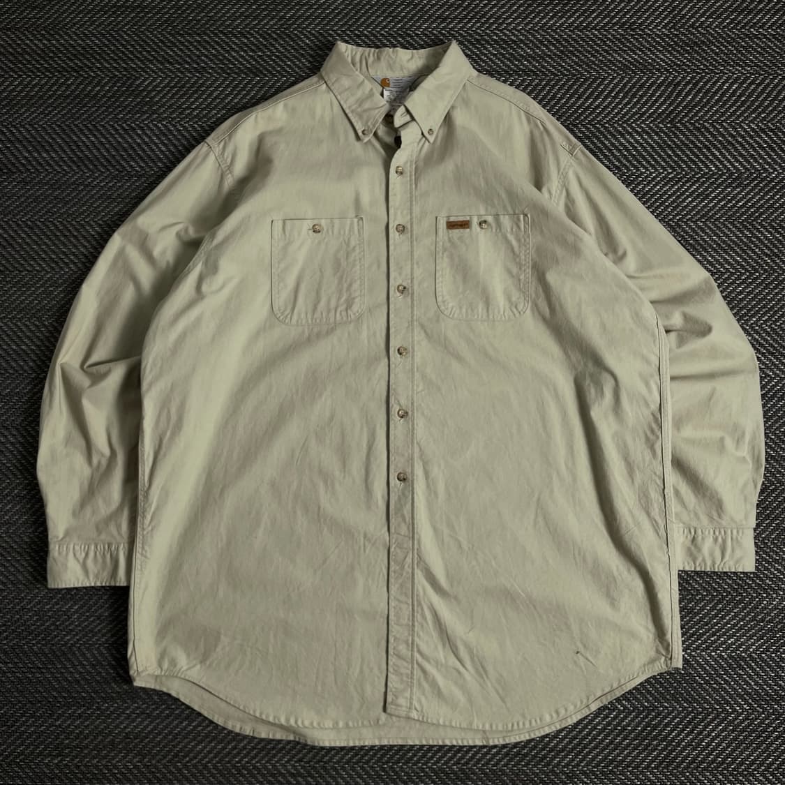 칼하트 USA 가죽패치 로고 박시핏 워크 셔츠y 2878 상품이미지2